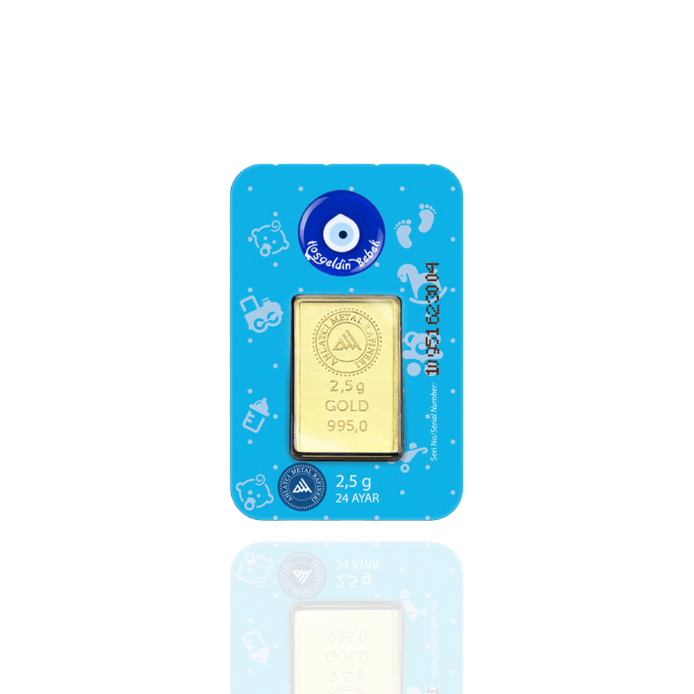 24 Ayar - 2.5g Altın Erkek Bebek