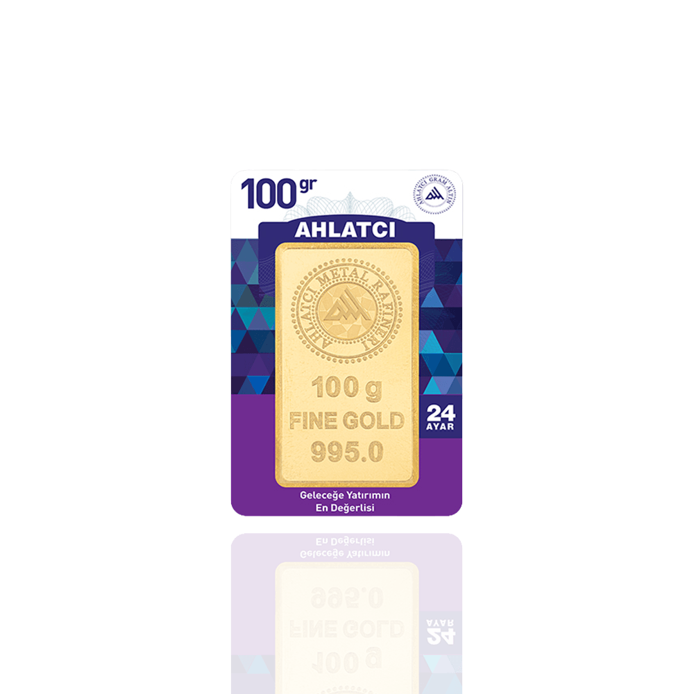 24 Ayar-100 Gram Külçe Altın