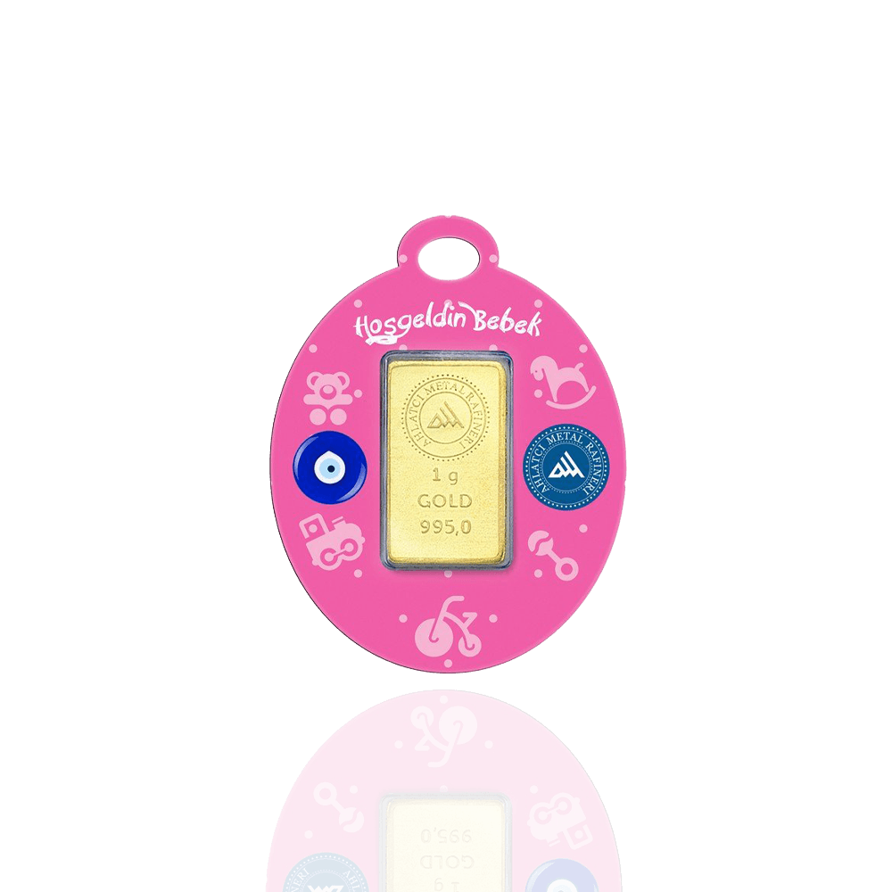24 Ayar - 1g Altın Kız Bebek